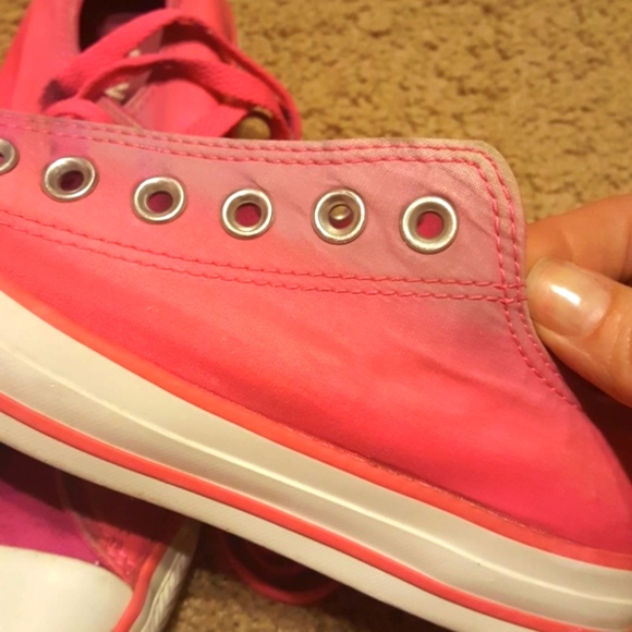 Pink Ombre Converse All-Star Shoes, Size 7 - Picture 5 of 7